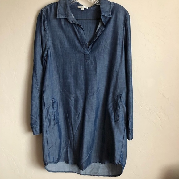 Laju Dark Wash Tencel Tunic Dress - Picture 2 of 9